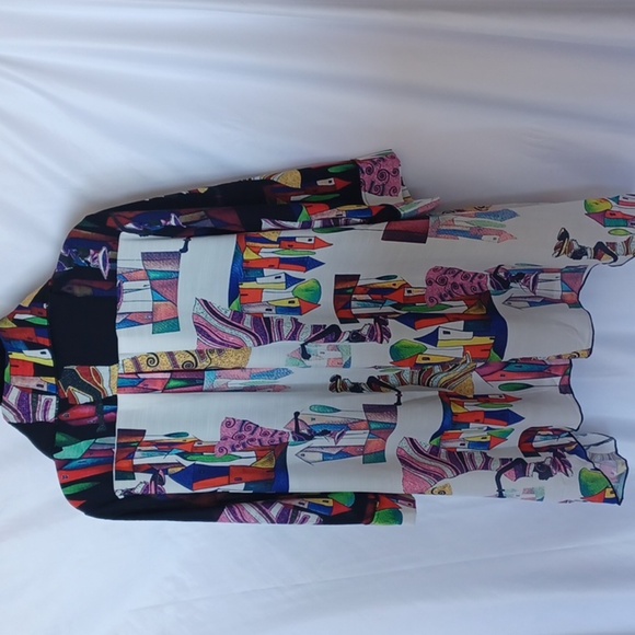 Radzoli Los Angeles Women's 3/4 Sleeve Button oversized Blouse/jacket Size M - Picture 5 of 9